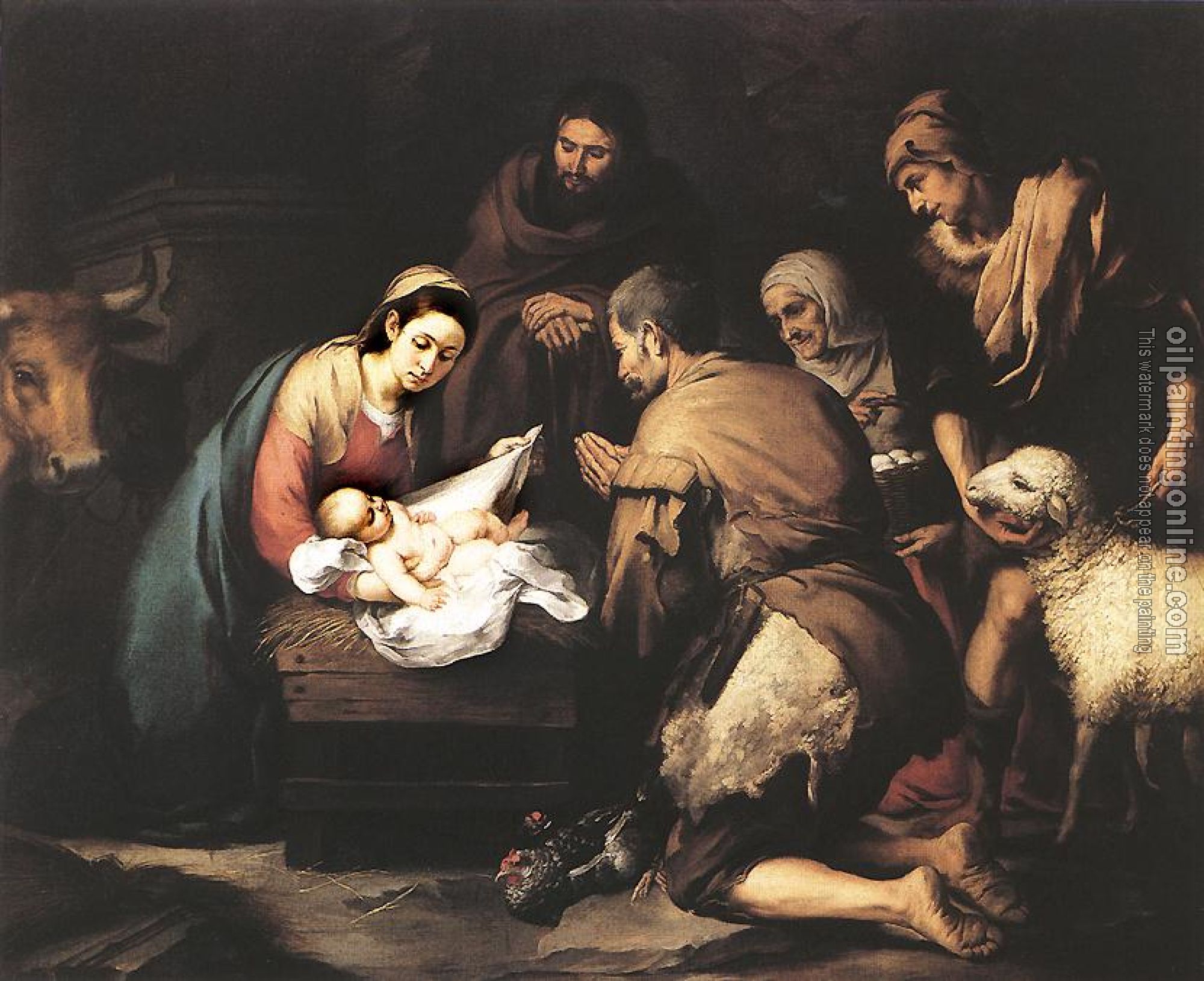 Murillo, Bartolome Esteban - Adoration of the Shepherds